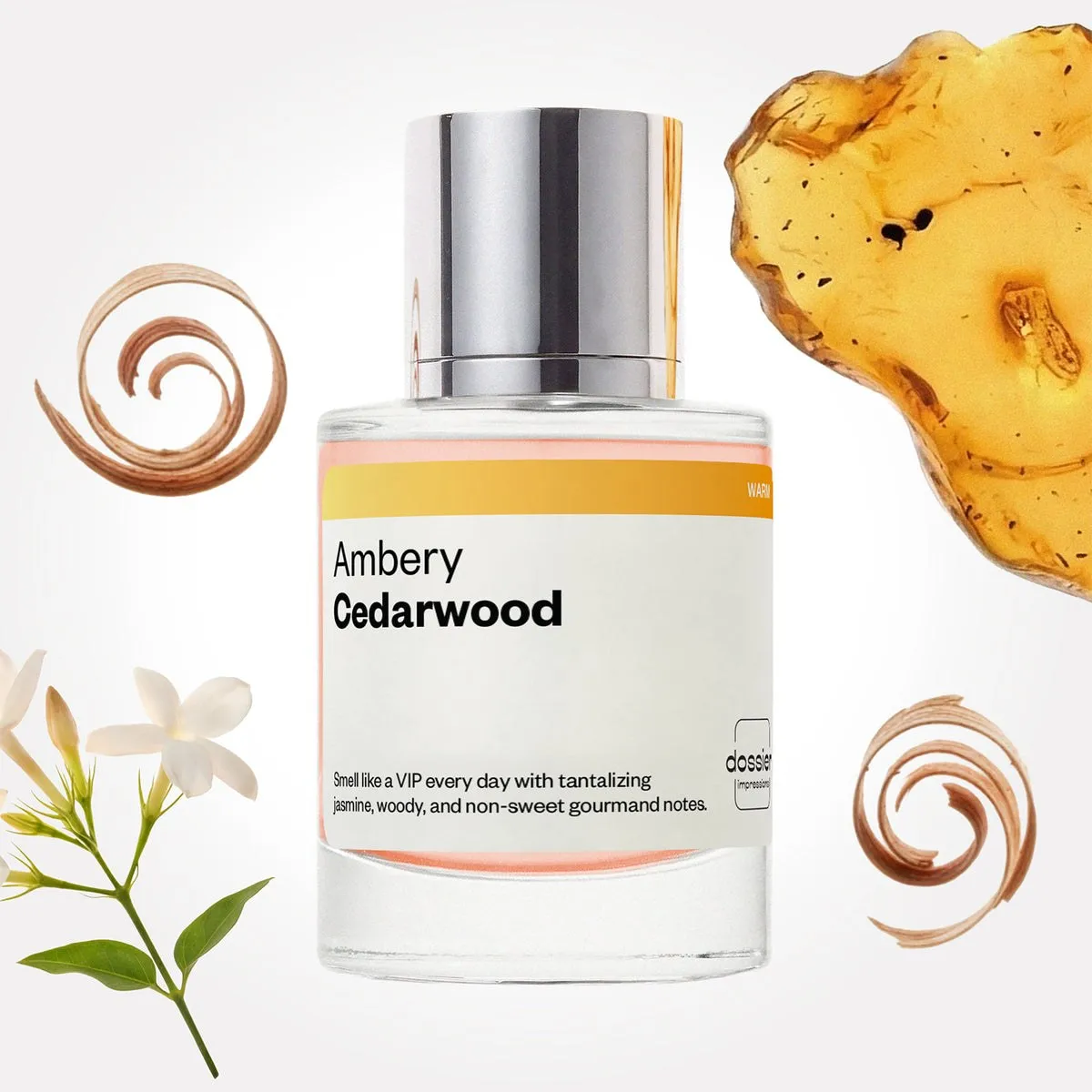 Dossier Ambery Cedarwood, the bottle