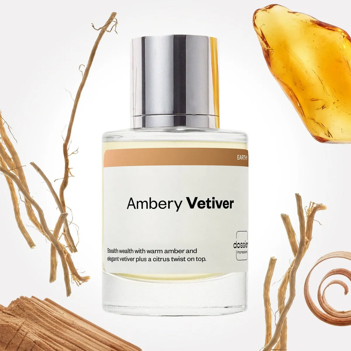 Dossier Ambery Vetiver, the bottle