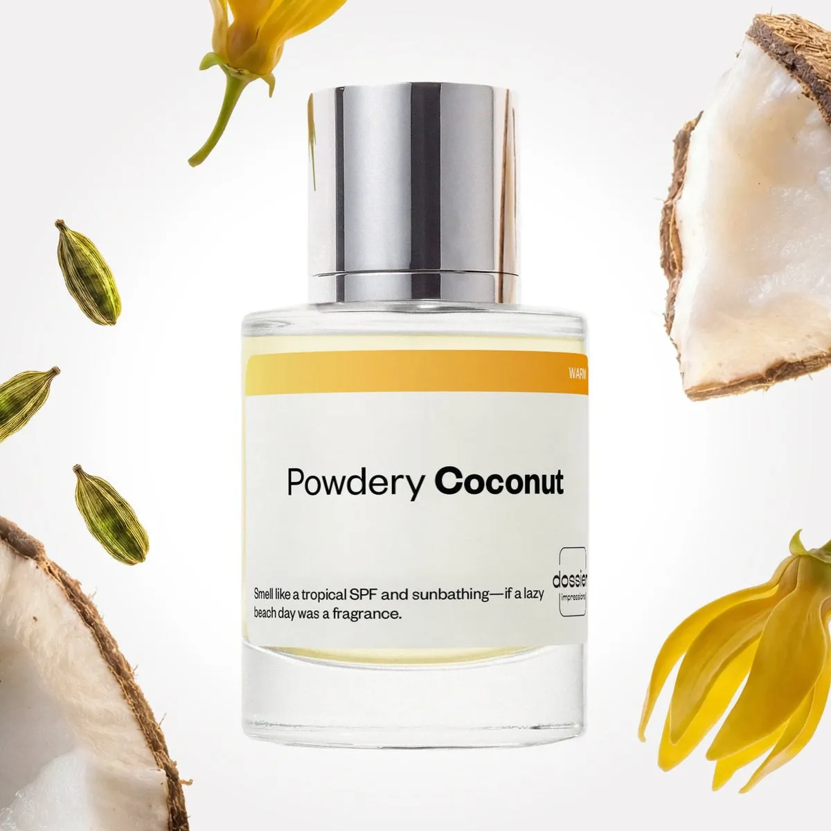 Dossier Powdery Coconut, the bottle