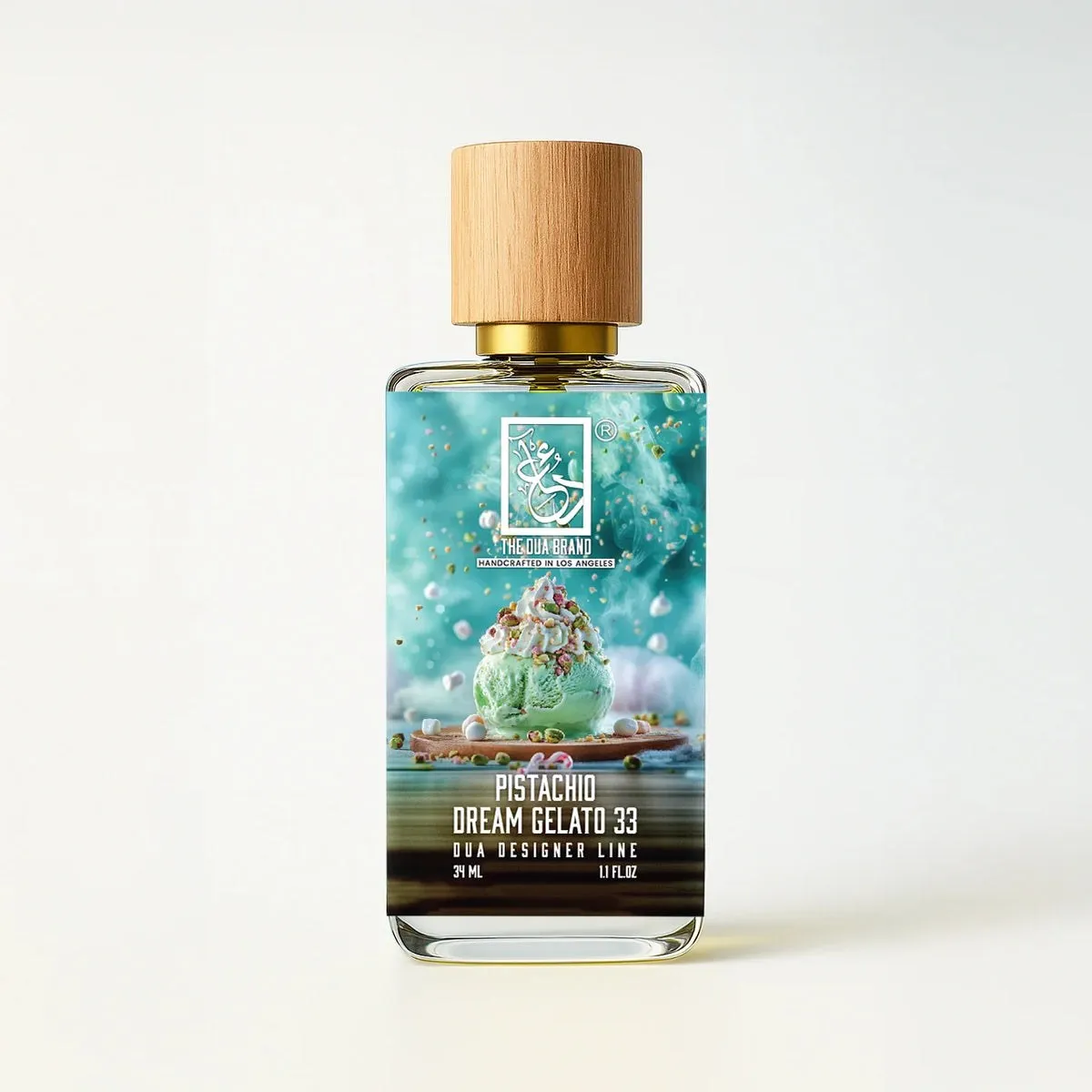 Dua Fragrances Pistachio Dream Gelato 33, the bottle