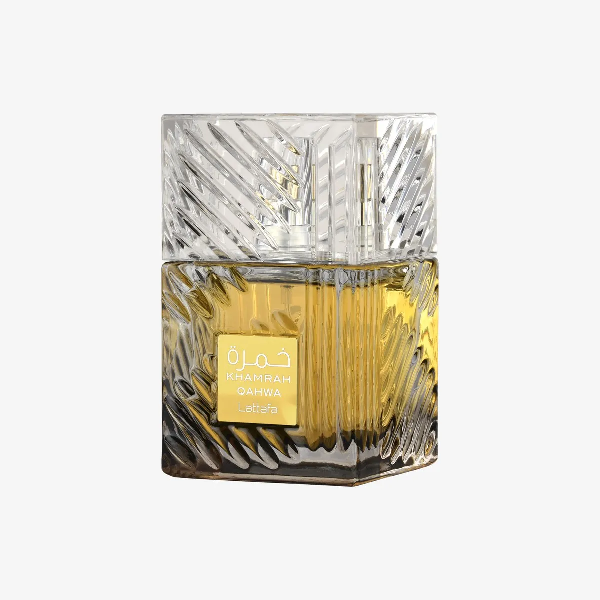 Lattafa Khamrah Qahwa, the bottle