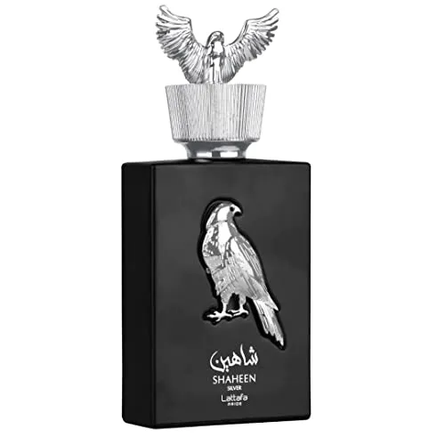 Lattafa Shaheen Silver, the bottle